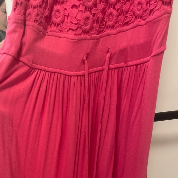 NWT Calvin Klein flamingo pink maxi dress sz 2 - Picture 4 of 5